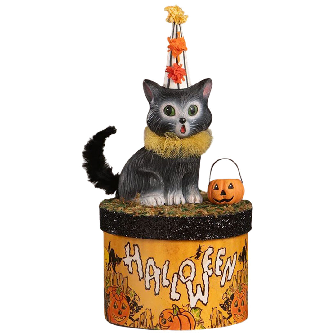 Bethany Lowe Cecil Cat on Box front