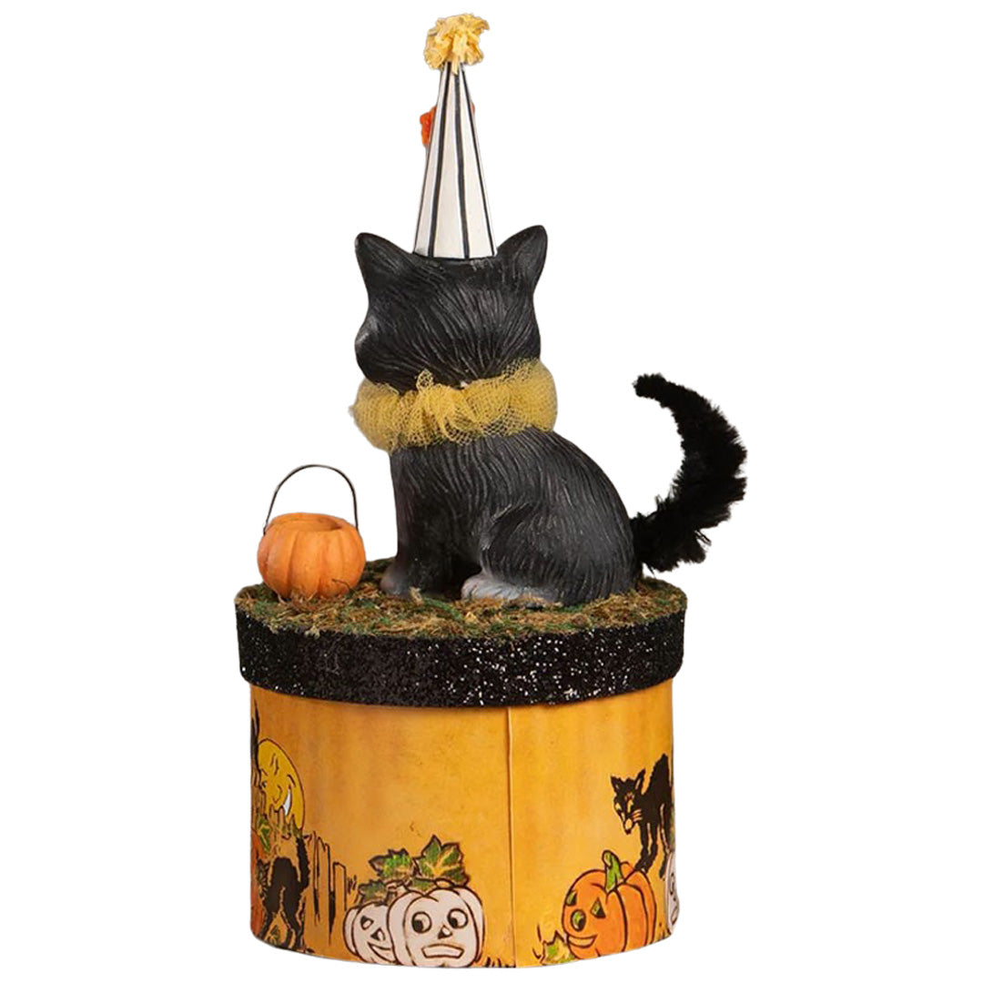 Bethany Lowe Cecil Cat on Box back