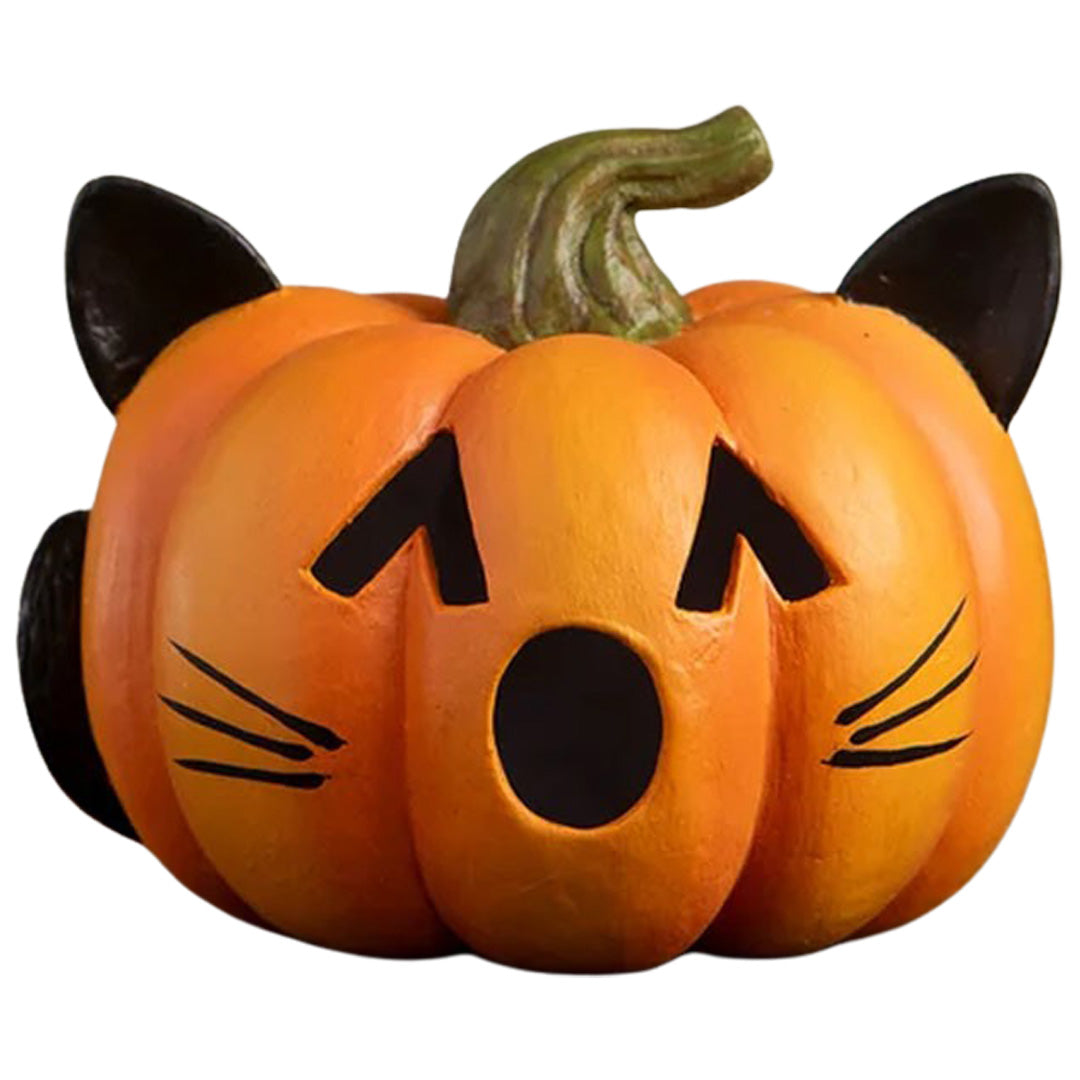 Bethany Lowe Pumpkin Cat Luminary front