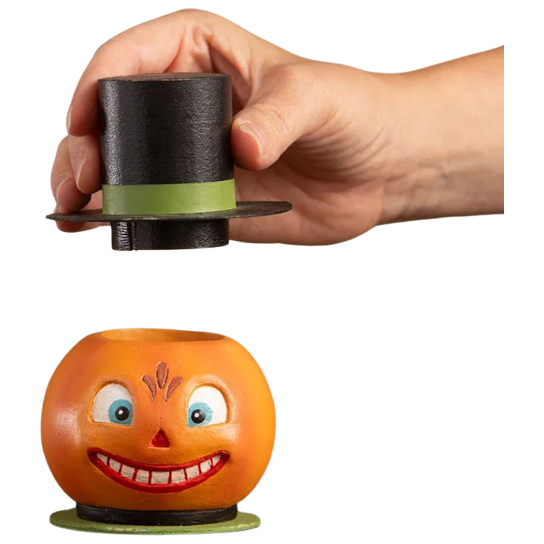 Bethany Lowe Smiling Pumpkin Container opened