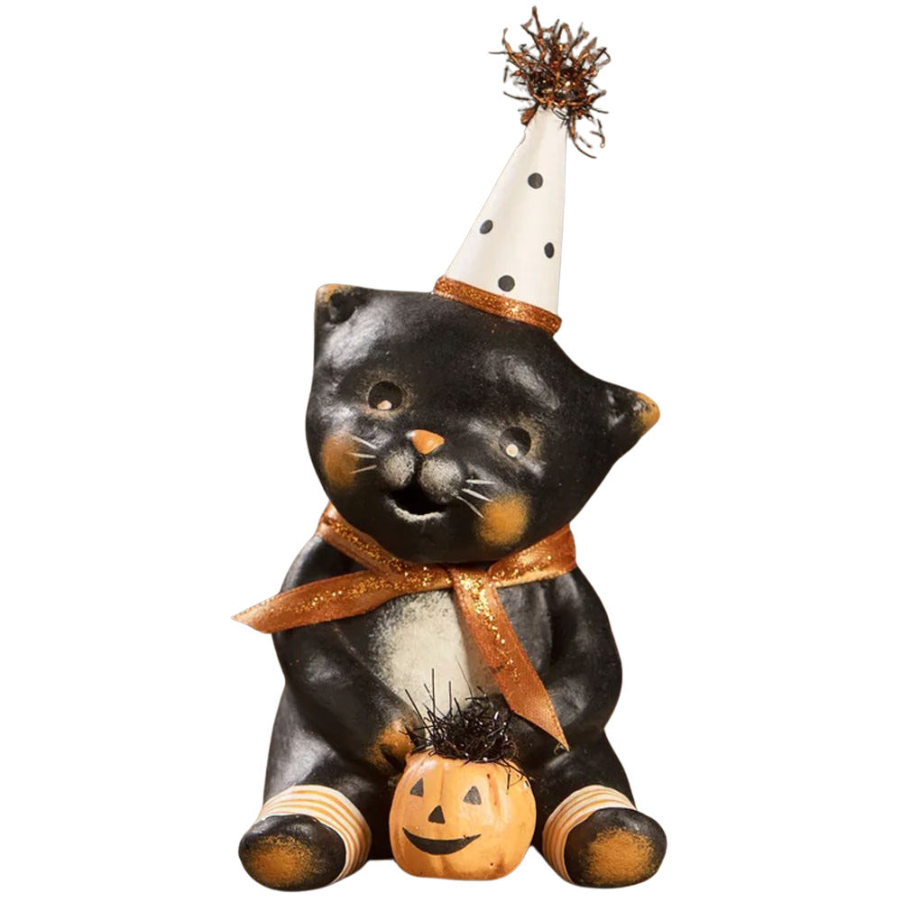 Boots Halloween Party Kitty Halloween Figurine by Michelle Allen front