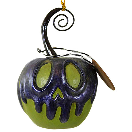 Green Apple With Purple Poison Ornament Mini Halloween by LeeAnn Kress front