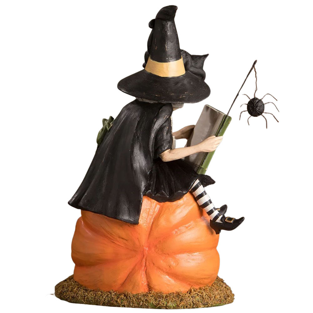 How to Train Your Black Cat Halloween Figurine by Bethany Lowe back