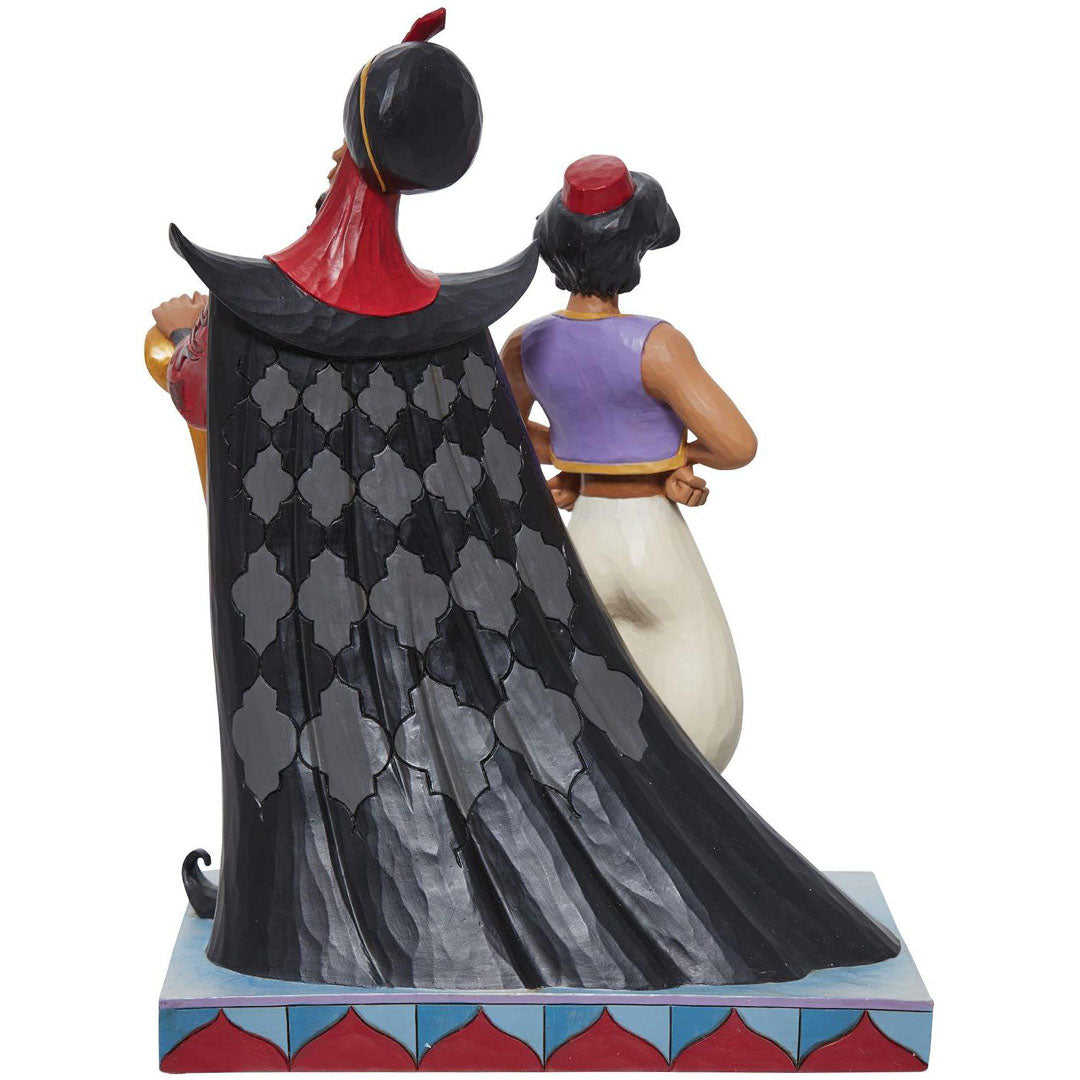 Jim Shore Aladdin and Jafar Good vs Evil back