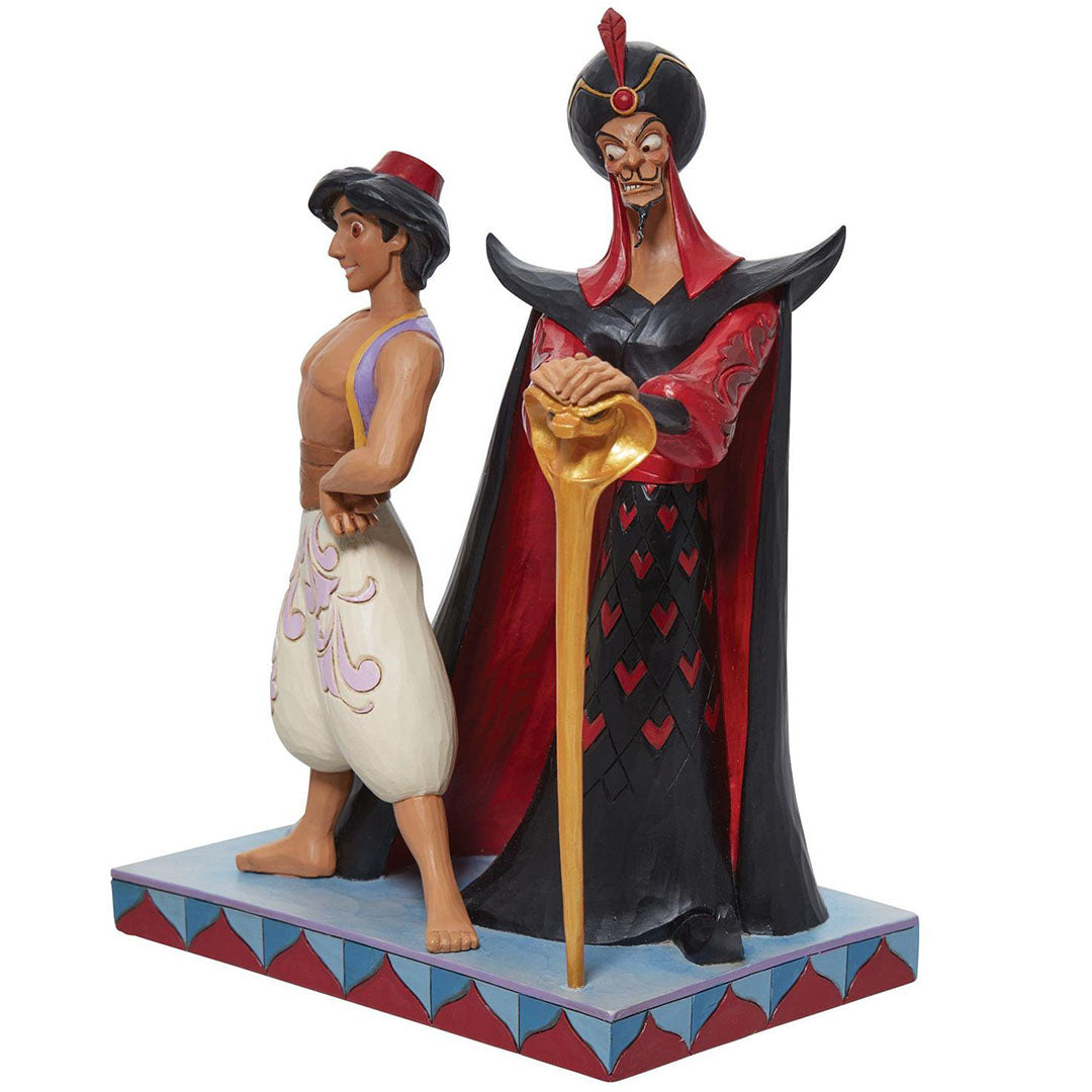 Jim Shore Aladdin and Jafar Good vs Evil side