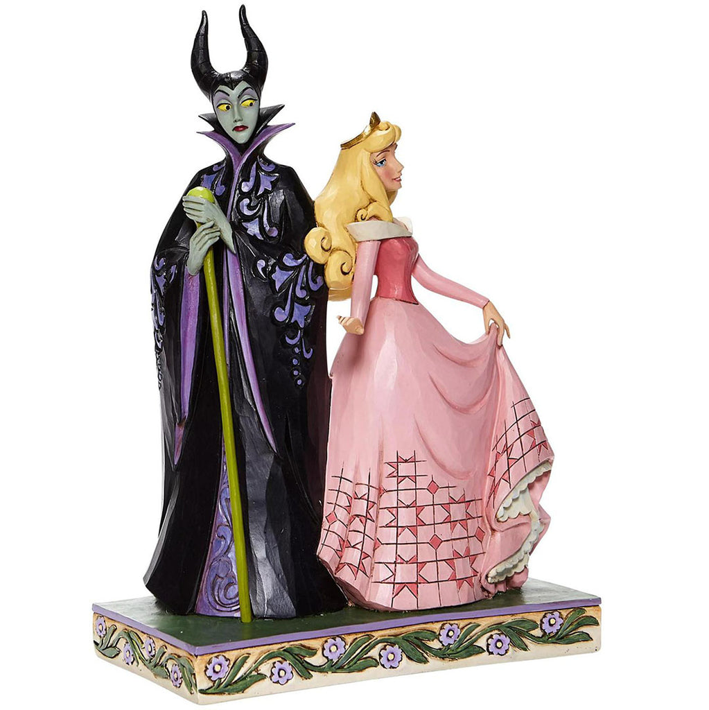 Jim Shore Aurora and Maleficent side