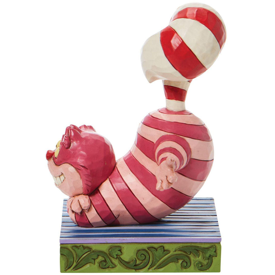 Jim Shore Cheshire Candy Cane Tail side