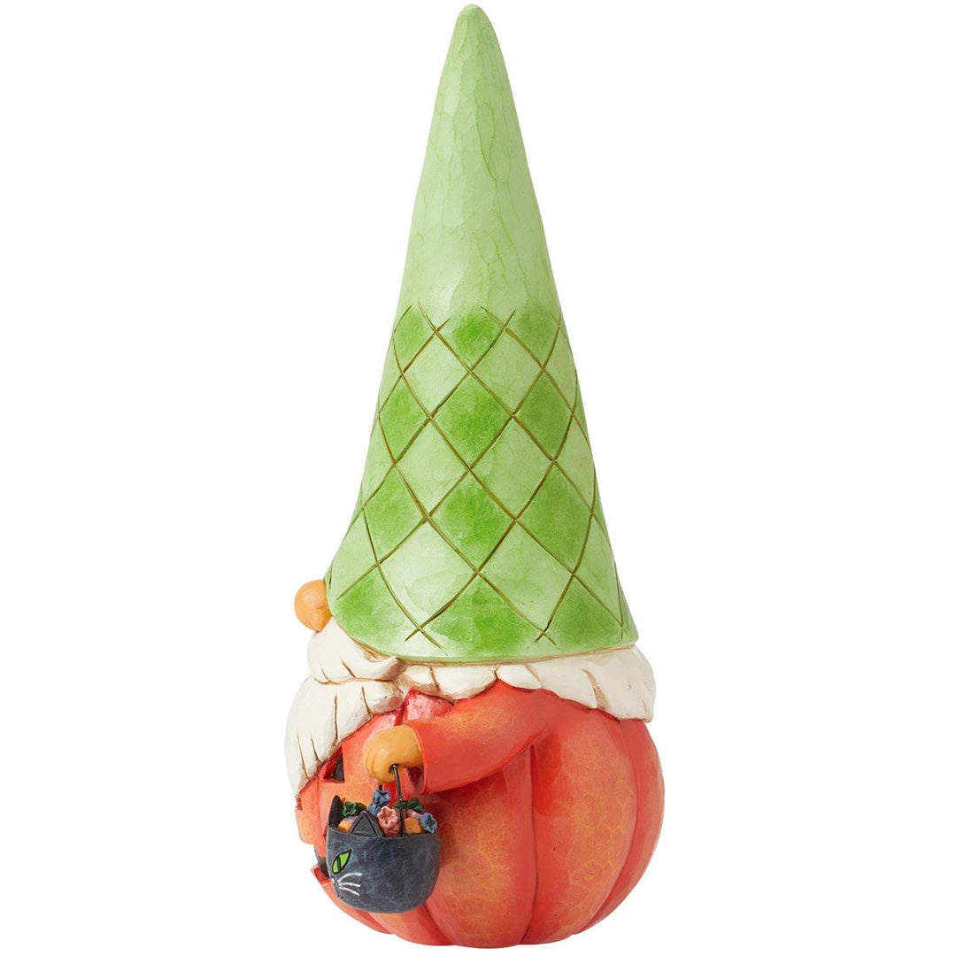 Jim Shore Gnome Pumpkin Figurine side