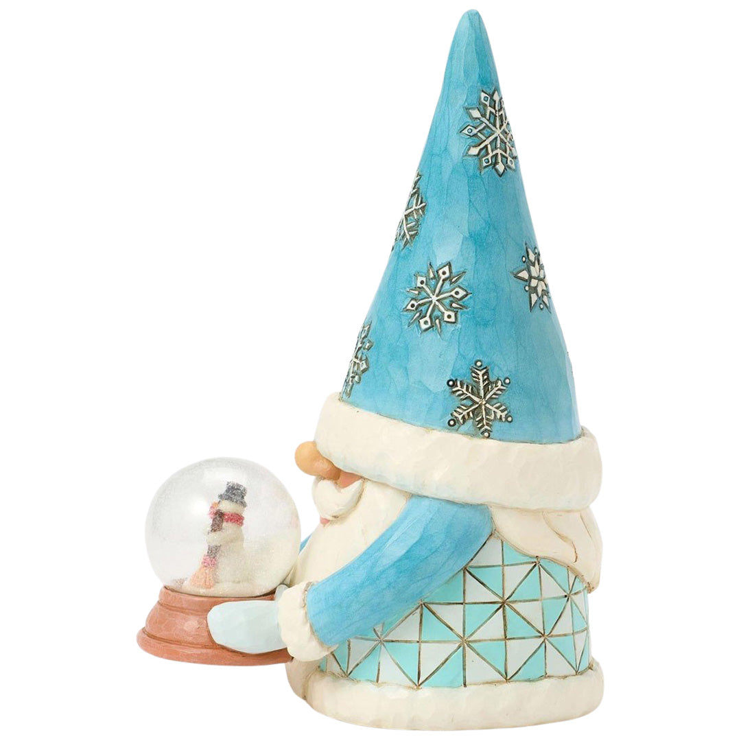 Jim Shore Gnome with Mini Globe left side