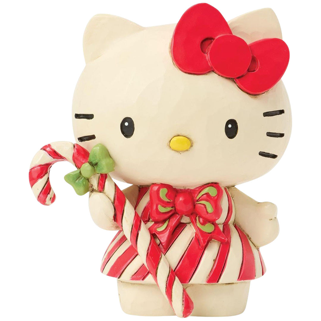 Jim Shore Hello Kitty Candy Cane Mini front
