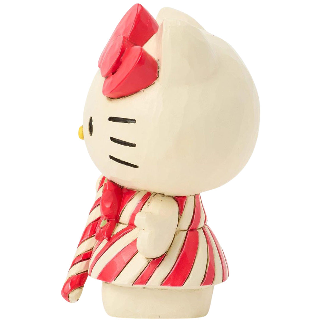 Jim Shore Hello Kitty Candy Cane Mini left side