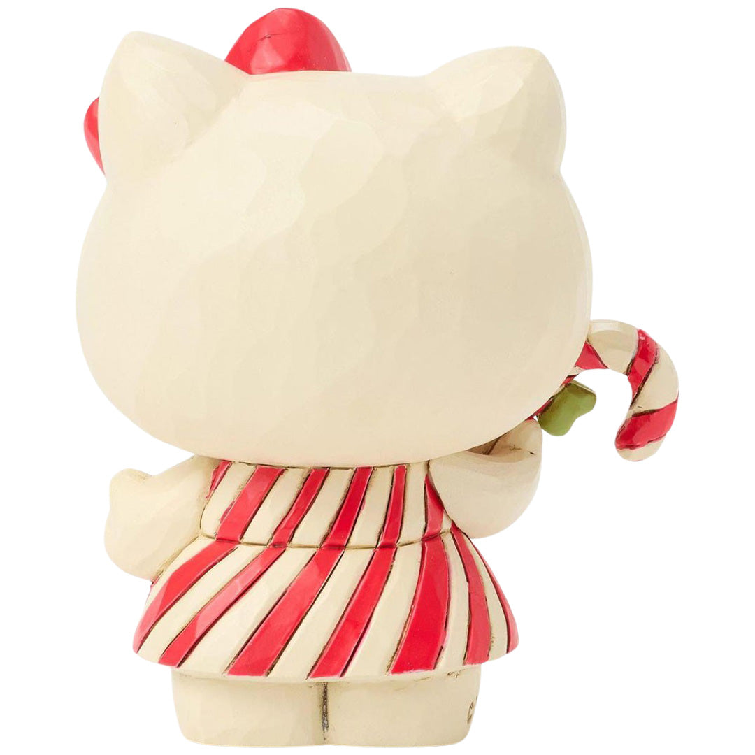 Jim Shore Hello Kitty Candy Cane Mini back