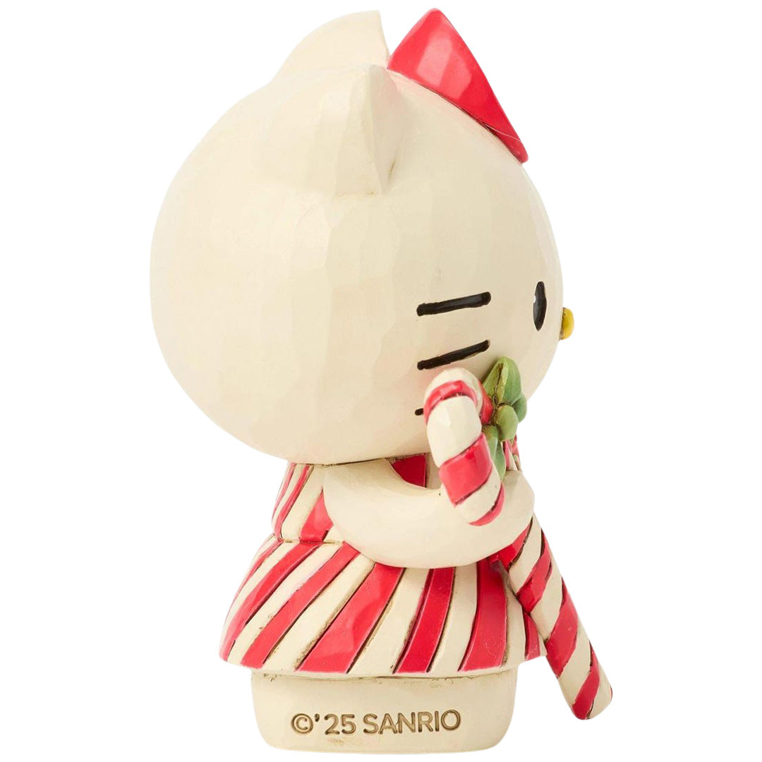 Jim Shore Hello Kitty Candy Cane Mini right side