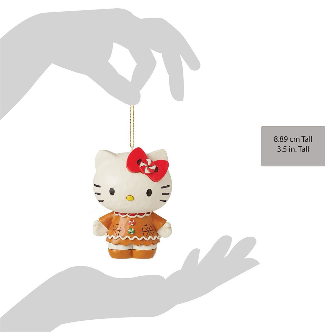 Jim Shore Hello Kitty Gingerbread Ornament size