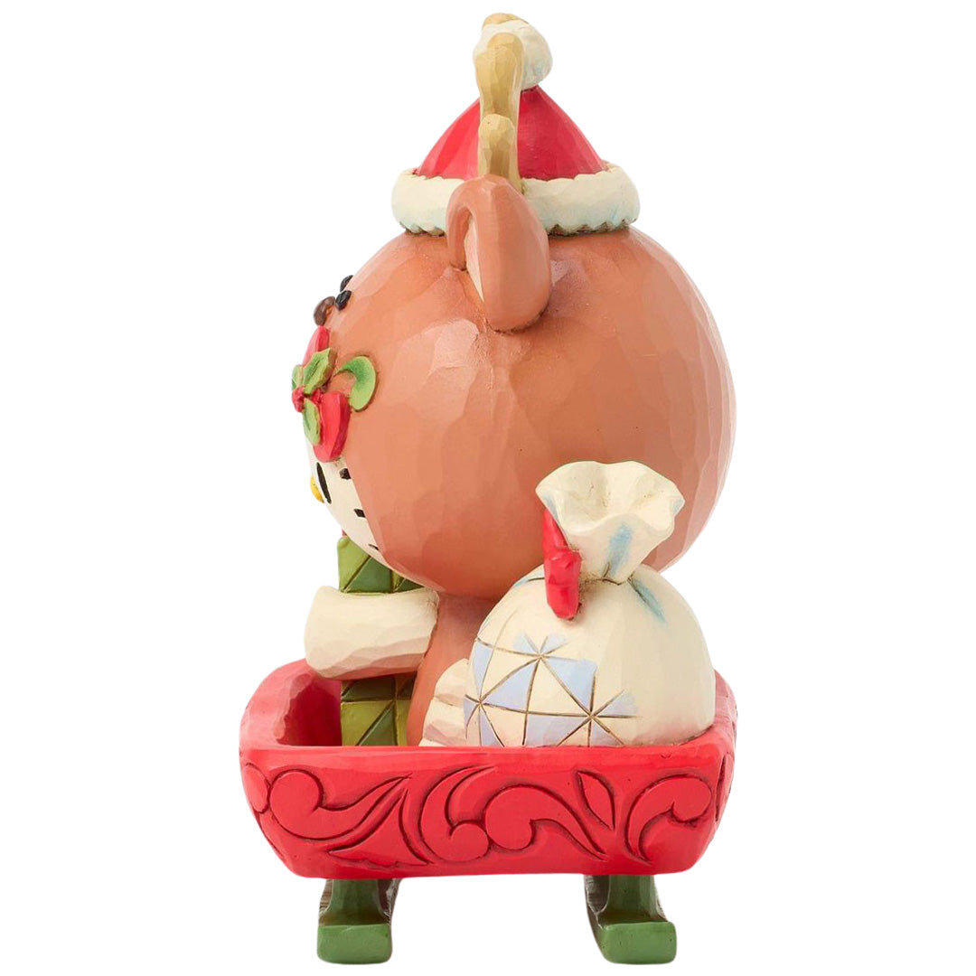 Jim Shore Hello Kitty Reindeer left side