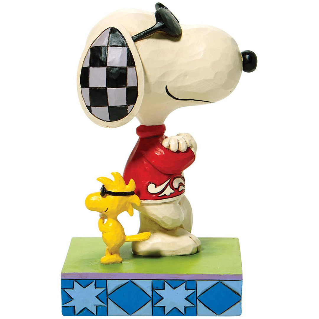 Jim Shore Joe Cool and Woodstock back to back front