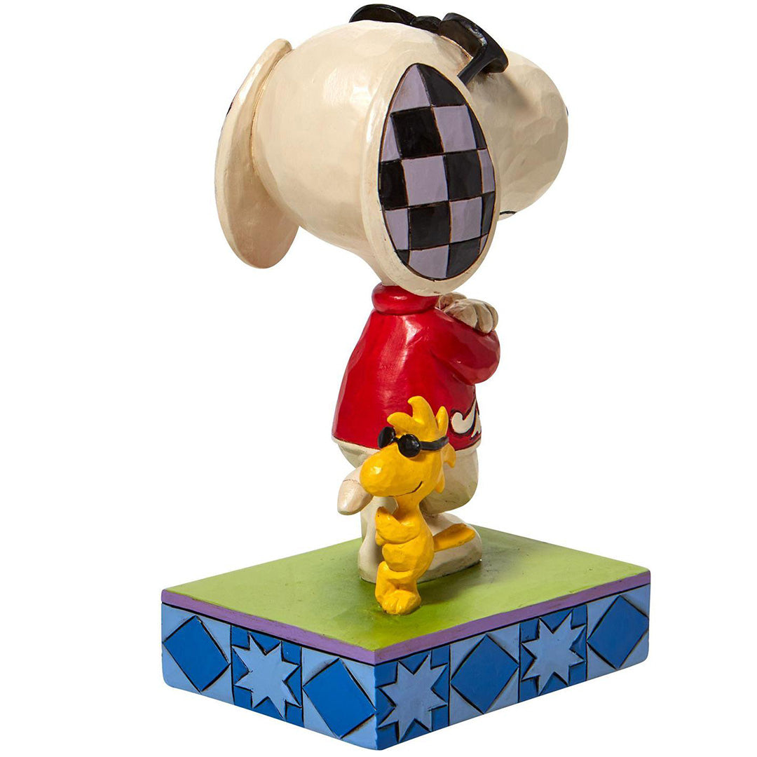 Jim Shore Joe Cool and Woodstock back to back back