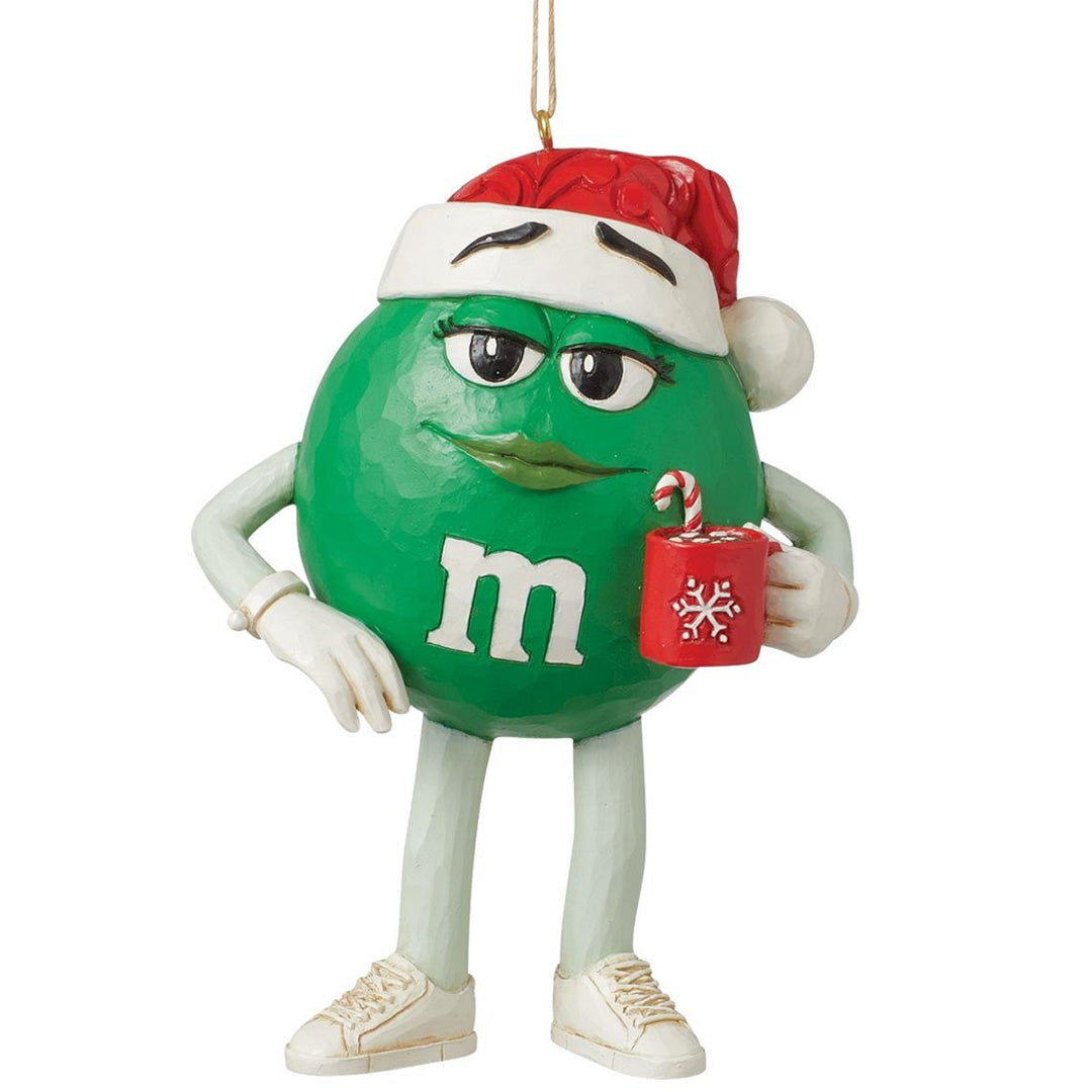 Jim Shore MMS Green Character in Hat Ornament front