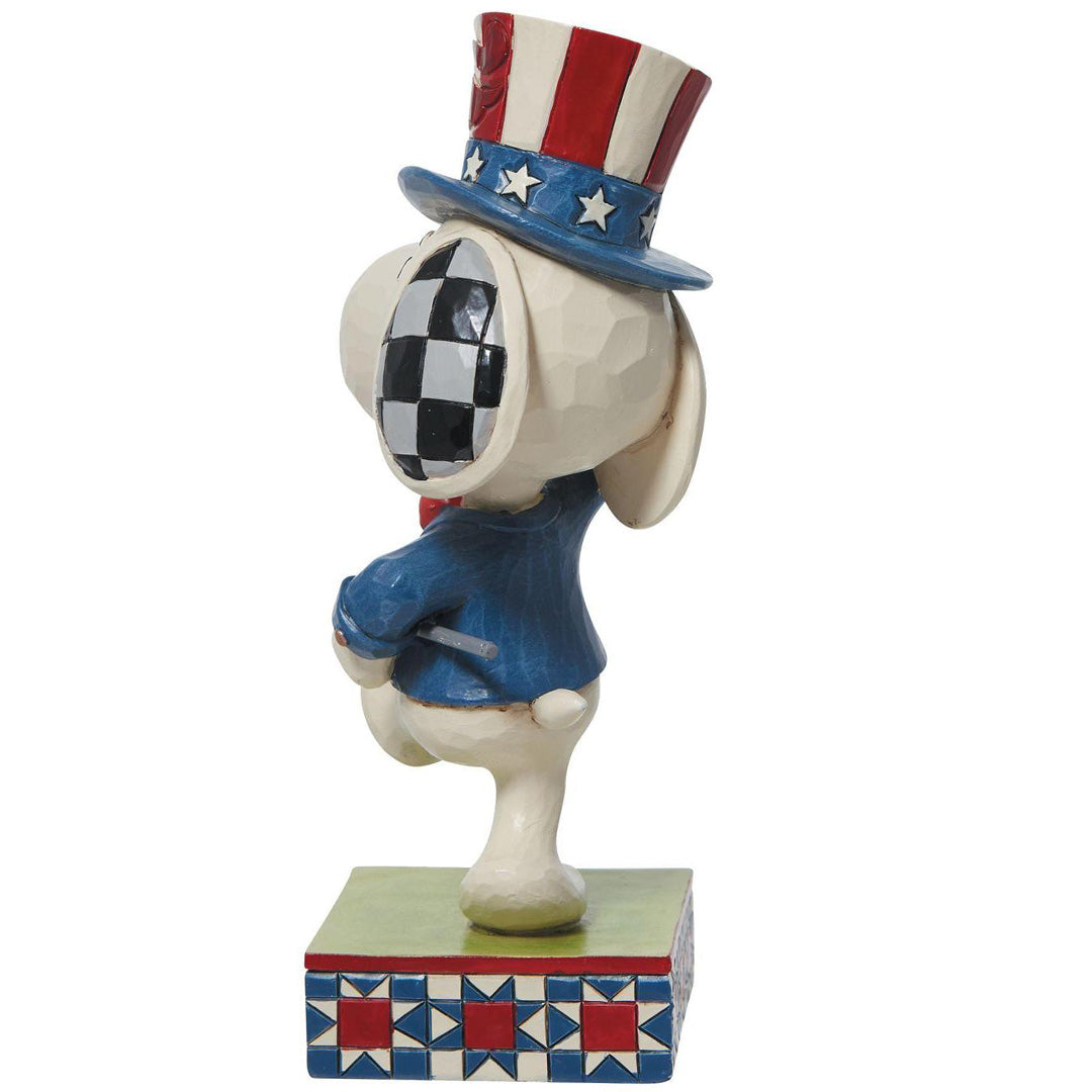 Jim Shore Patriotic Snoopy Marching back
