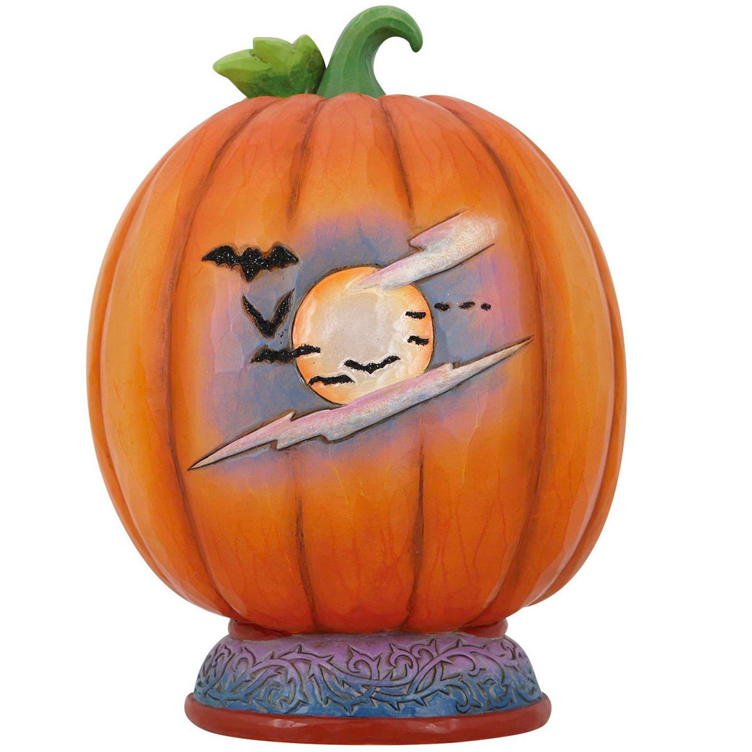 Jim Shore Pumpkin Diorama LED Figurine back