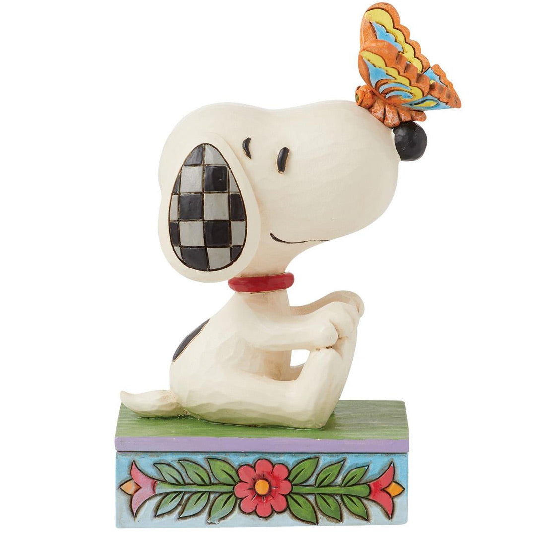 Jim Shore Snoopy Butterfly on Nose right side