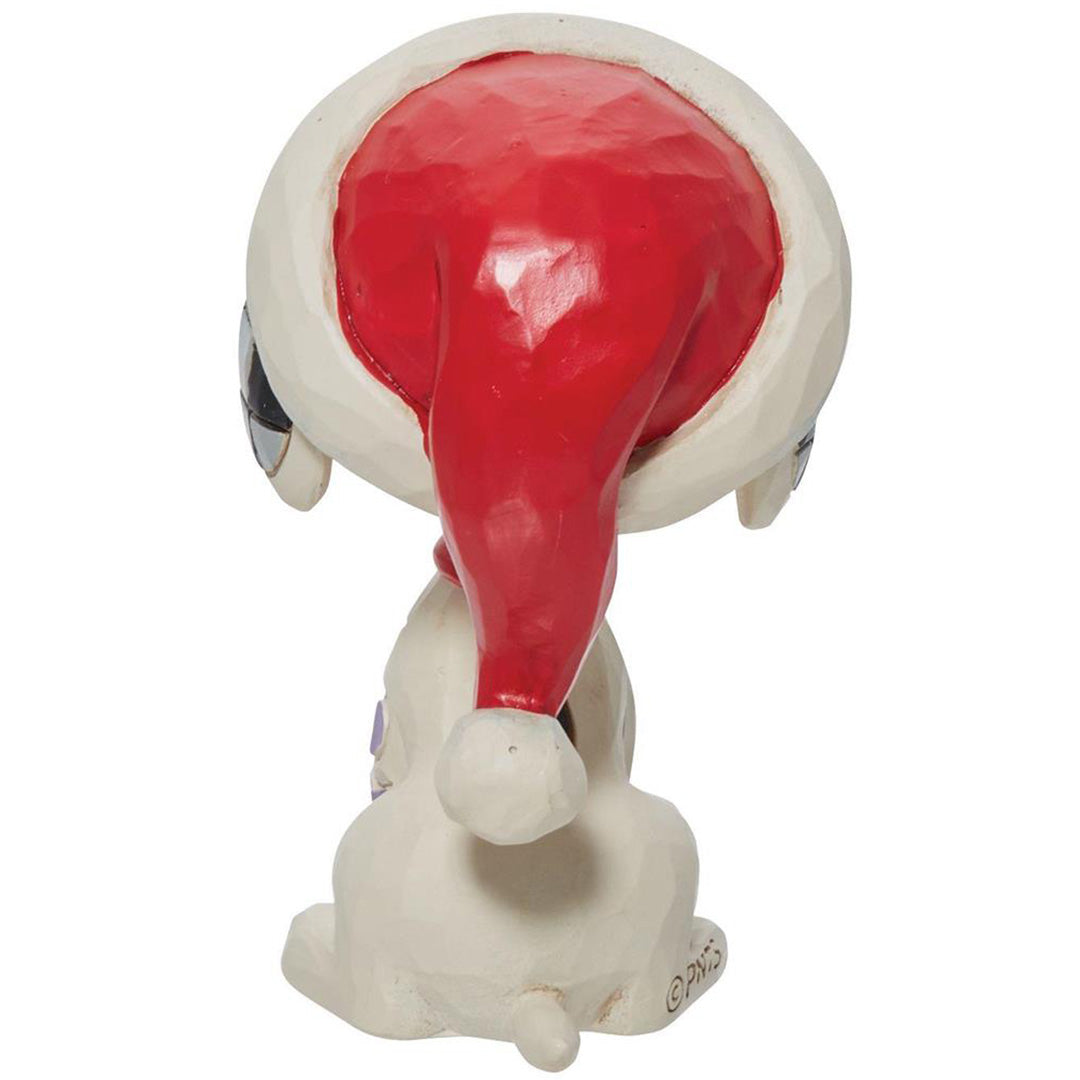 Jim Shore Snoopy Glitter Candy Cane Mini back