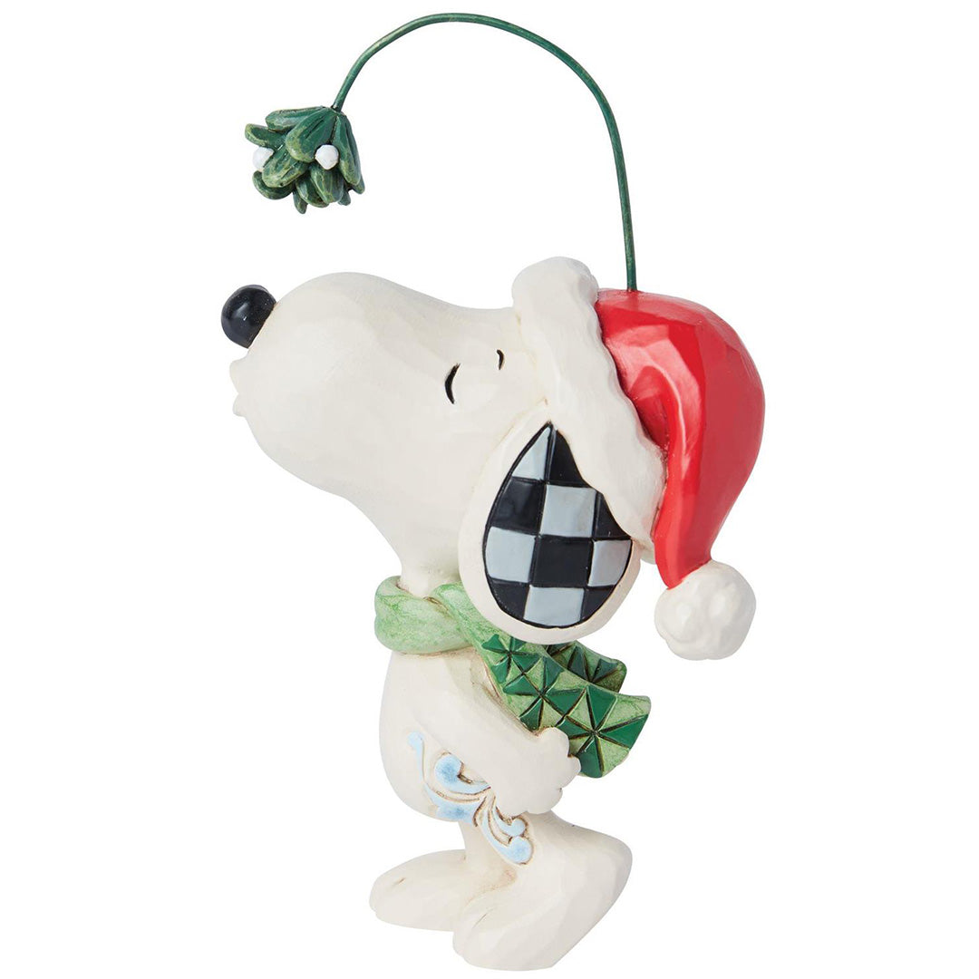 Jim Shore Snoopy Mistletoe Mini side