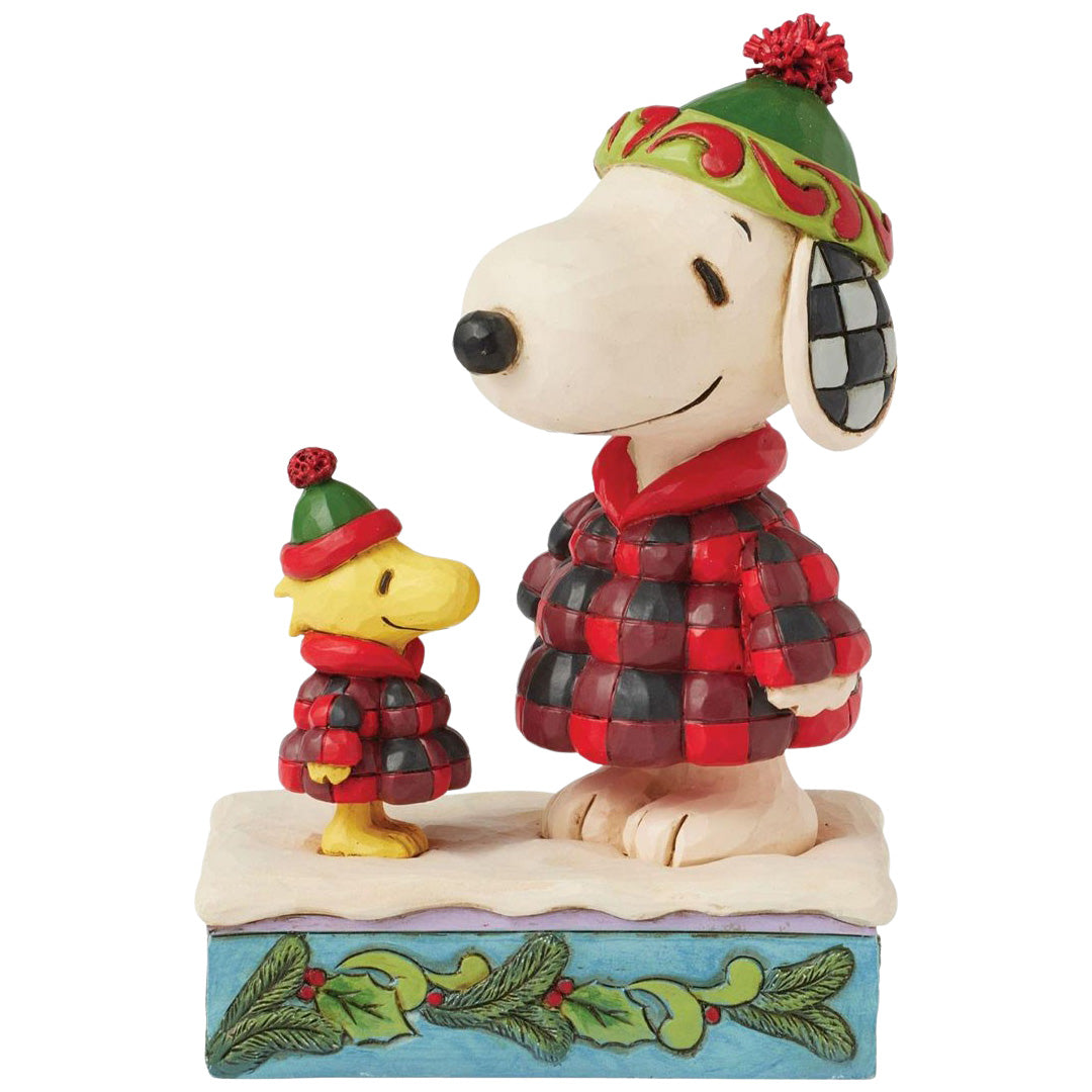 Jim Shore Snoopy and Woodstock Puffer Jackets front