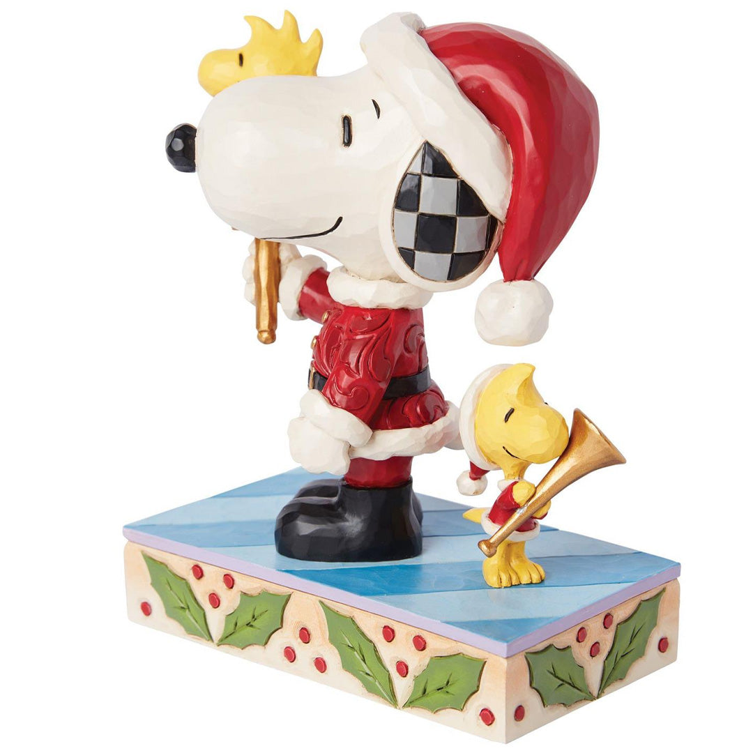 Jim Shore Snoopy and Woodstock Santas left side
