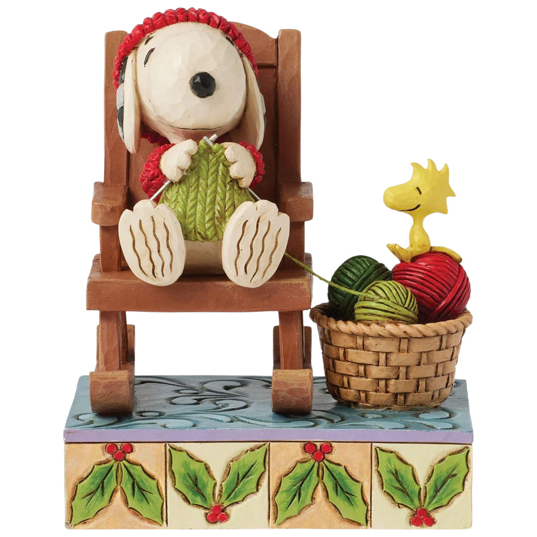Jim Shore Snoopy in Rocking Chair front