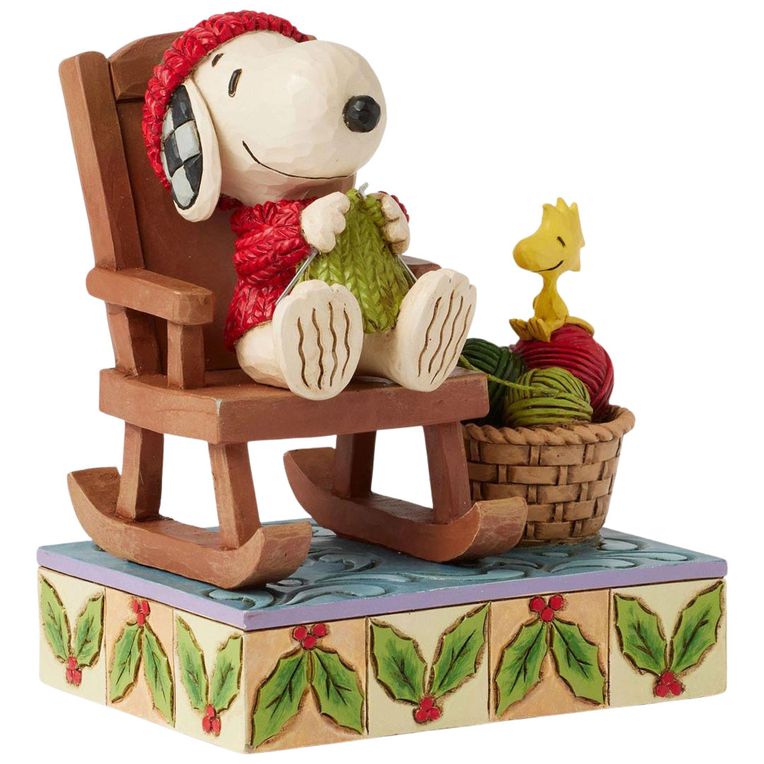Jim Shore Snoopy in Rocking Chair right side