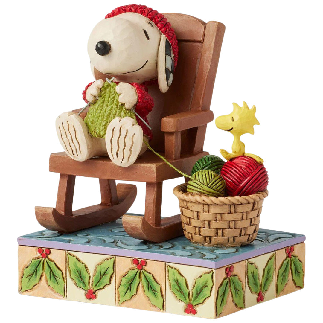 Jim Shore Snoopy in Rocking Chair left side