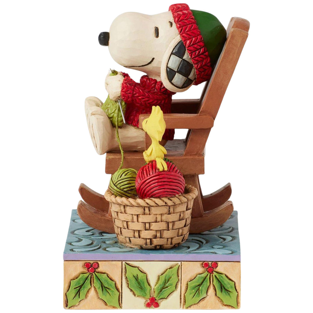 Jim Shore Snoopy in Rocking Chair left side