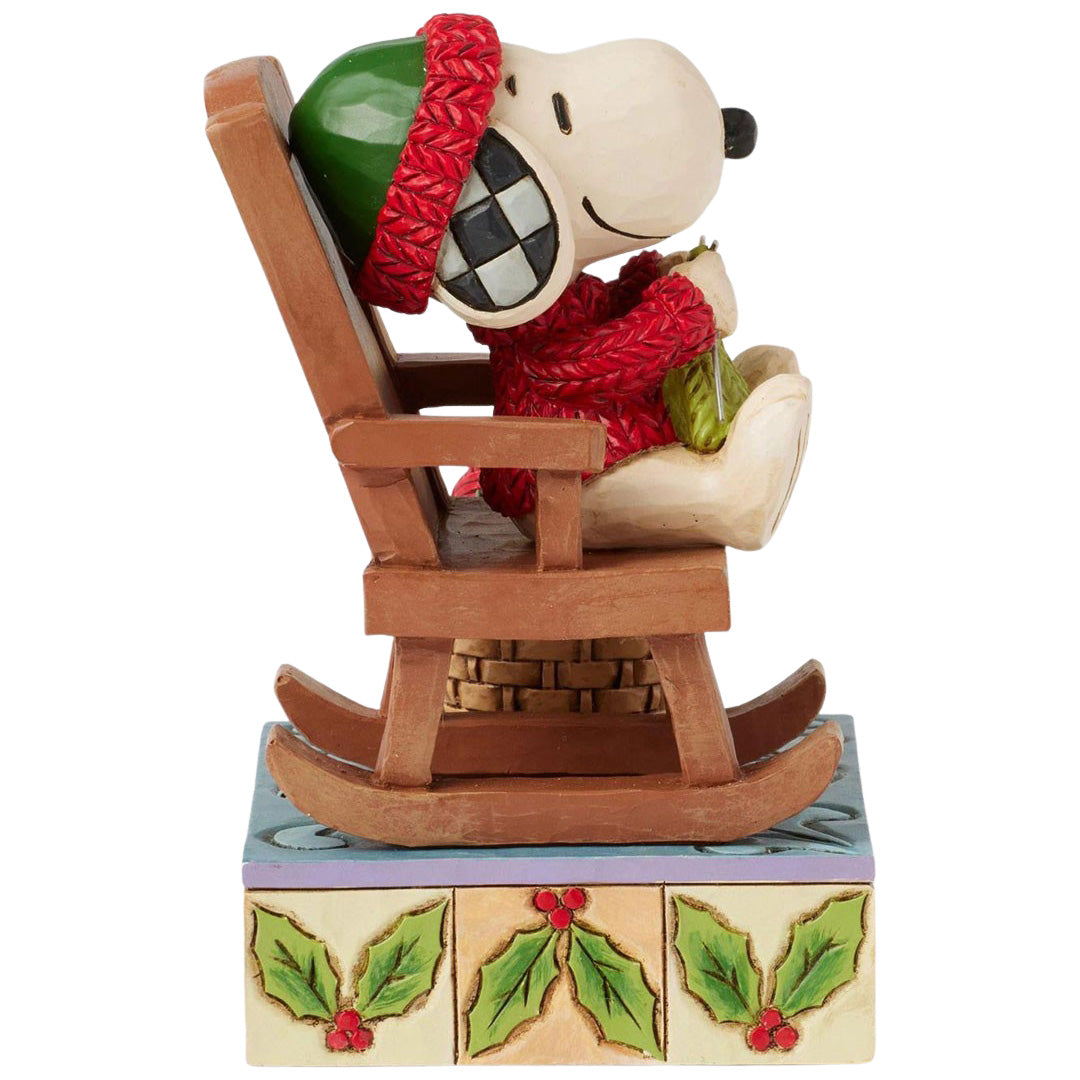 Jim Shore Snoopy in Rocking Chair right side