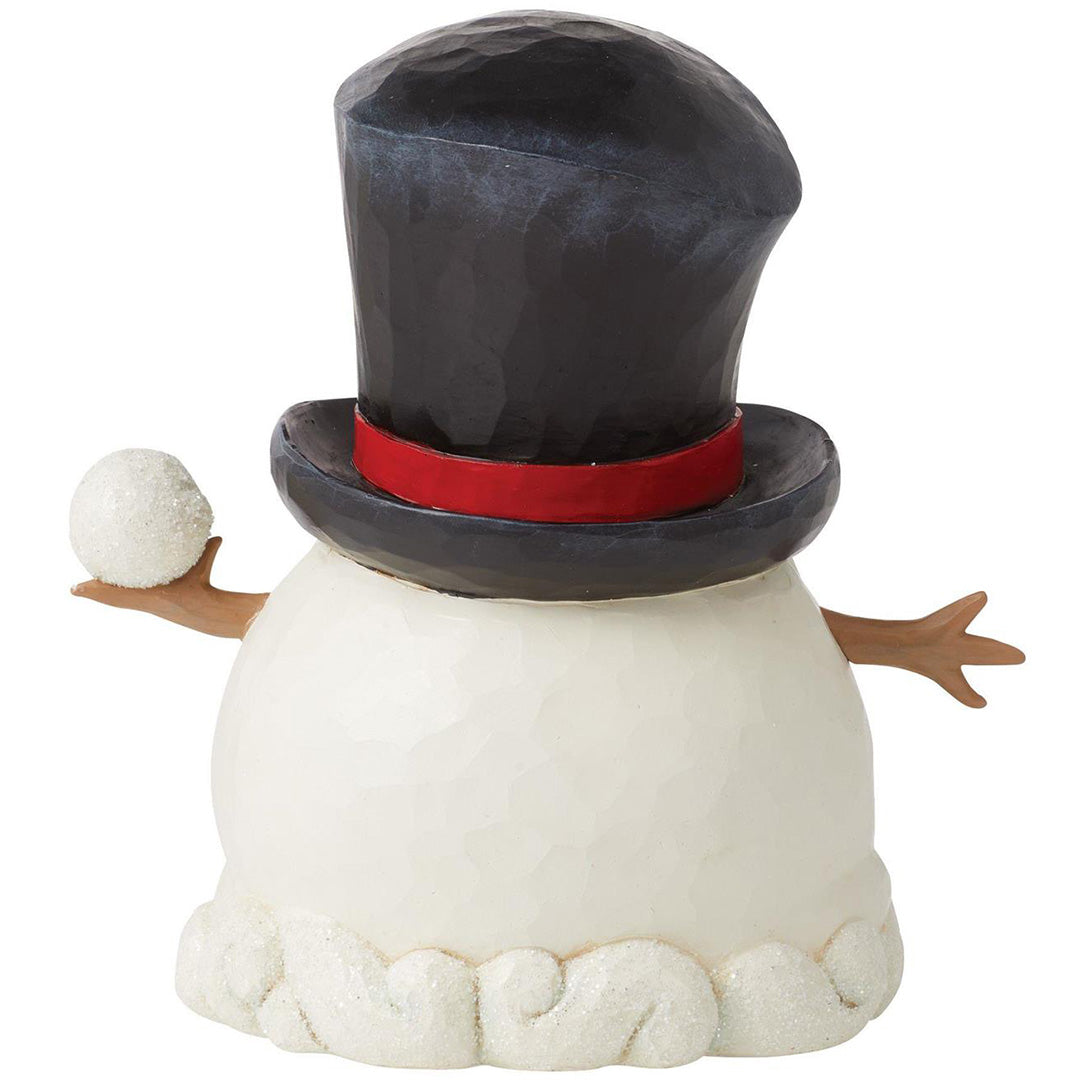 Jim Shore Snowman Gnome with Snowball back
