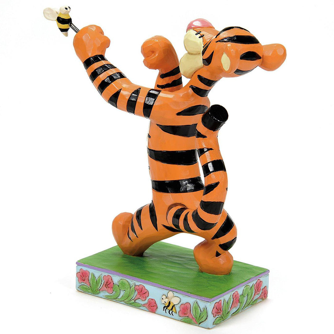 Jim Shore Tigger Fighting Bee 5.5" back