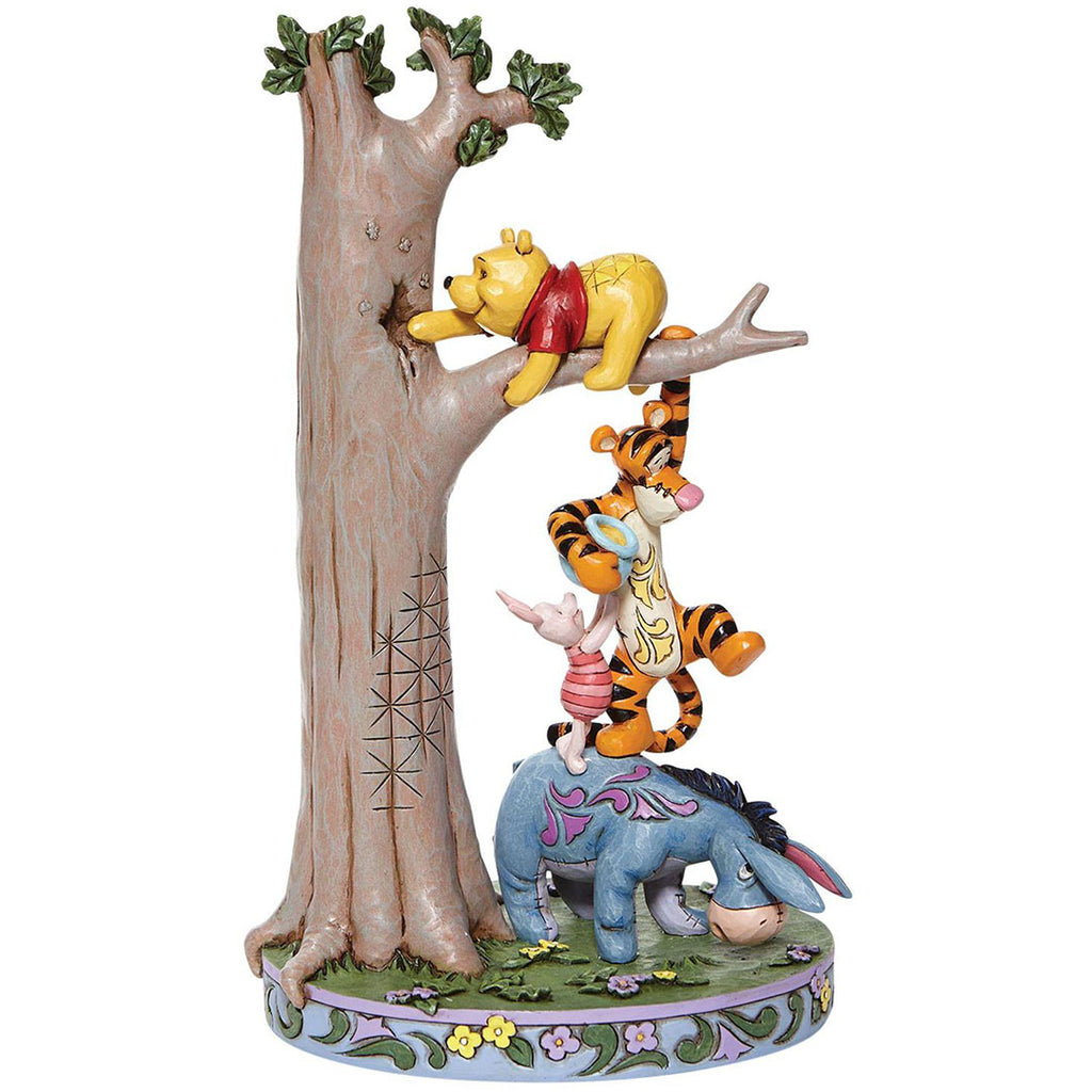 Jim Shore Tree with Pooh and friends front