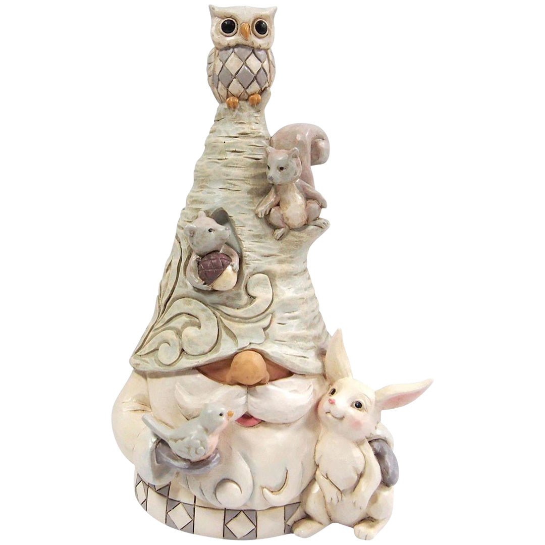 Jim Shore Woodland Gnome with Animals front