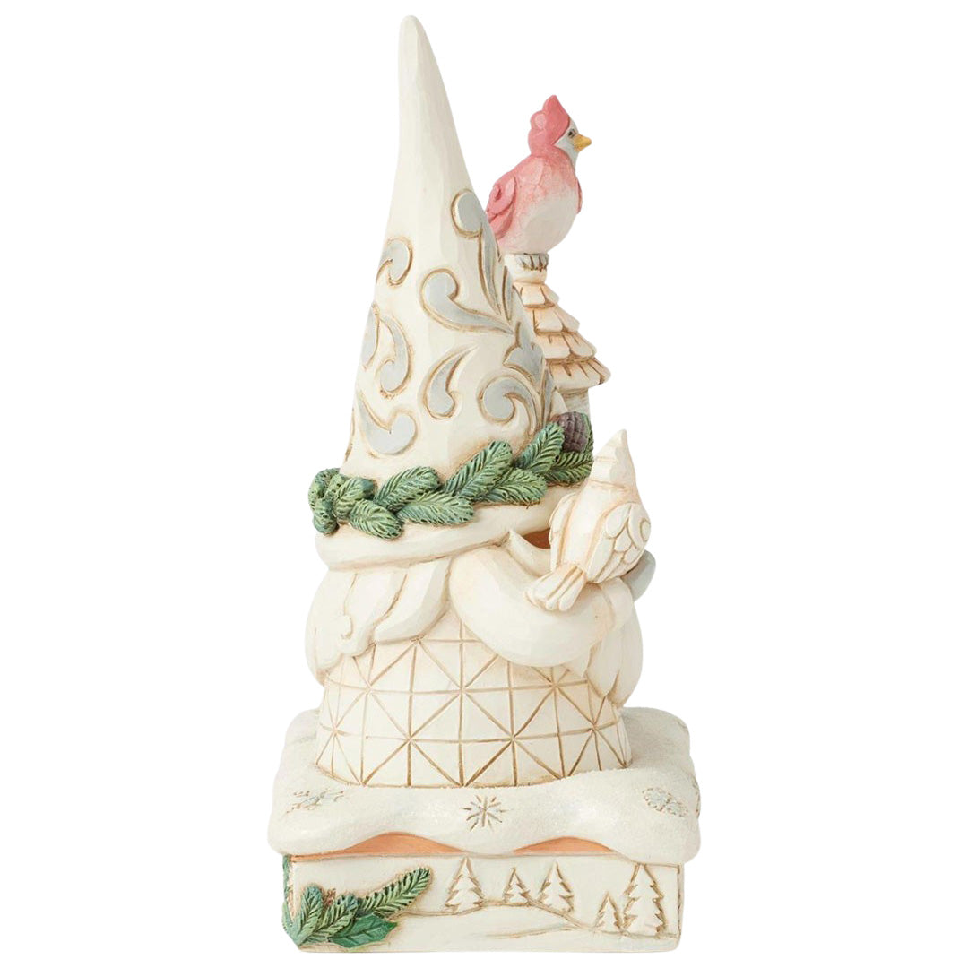 Jim Shore Woodland Gnome with Birdhouse right side