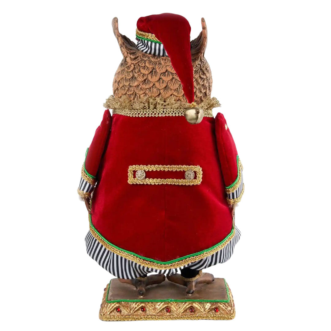 Merry and Bright Owl Tabletop by Katherine's Collection back