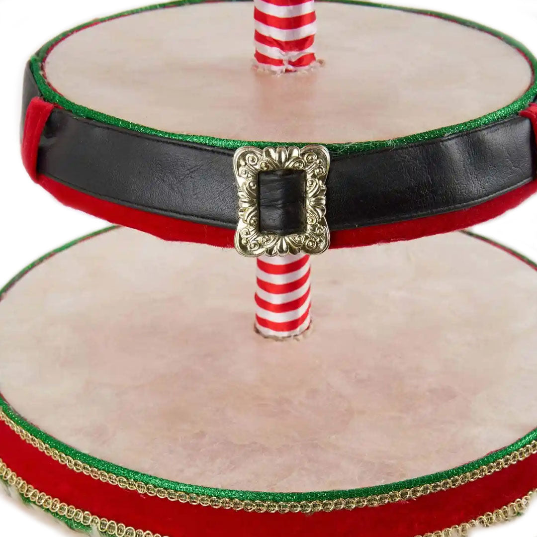 Katherine's Collection Santa Boot Tiered Tray close up