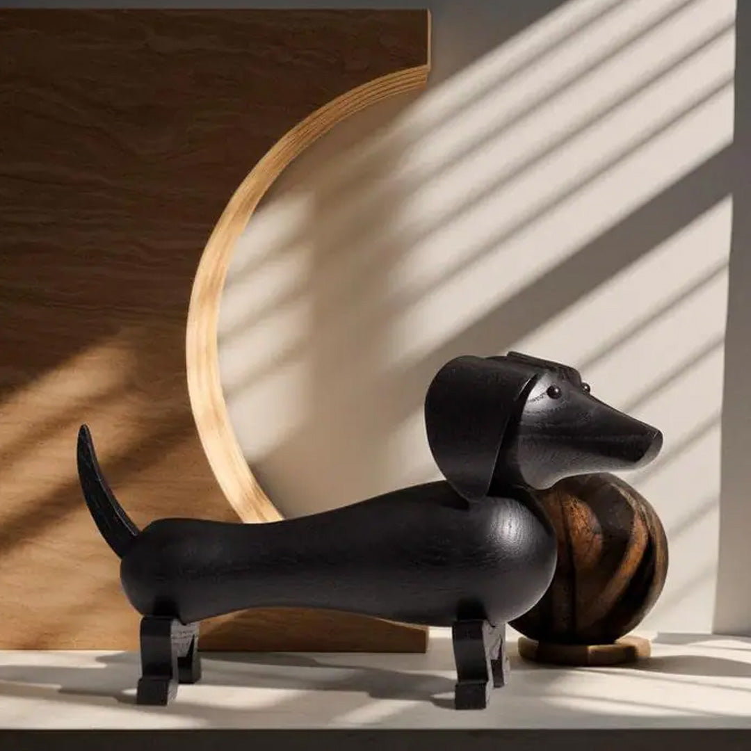 Kay Bojesen Dog Small Pind Stained Oak 5