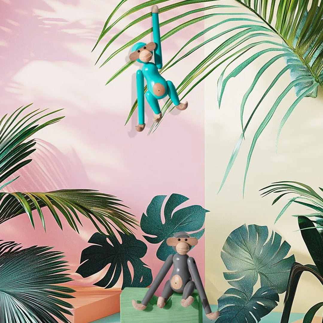 Kay Bojesen Mini Wooden Monkey Beechwood set 5