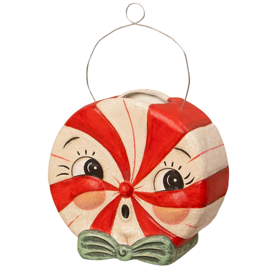 Johanna Parker for Bethany Lowe Large Singing Merrymint Bucket front white