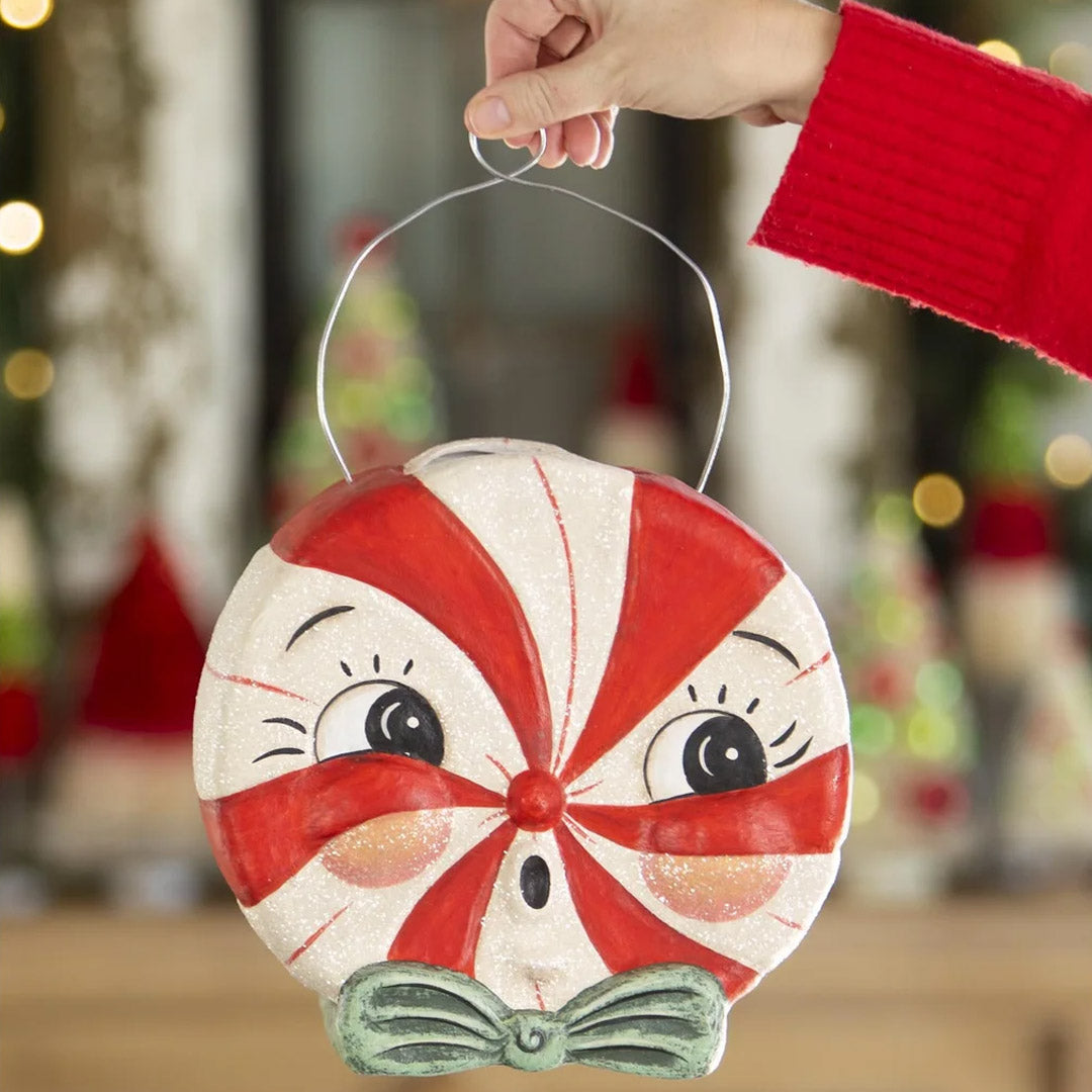 Johanna Parker for Bethany Lowe Large Singing Merrymint Bucket holding