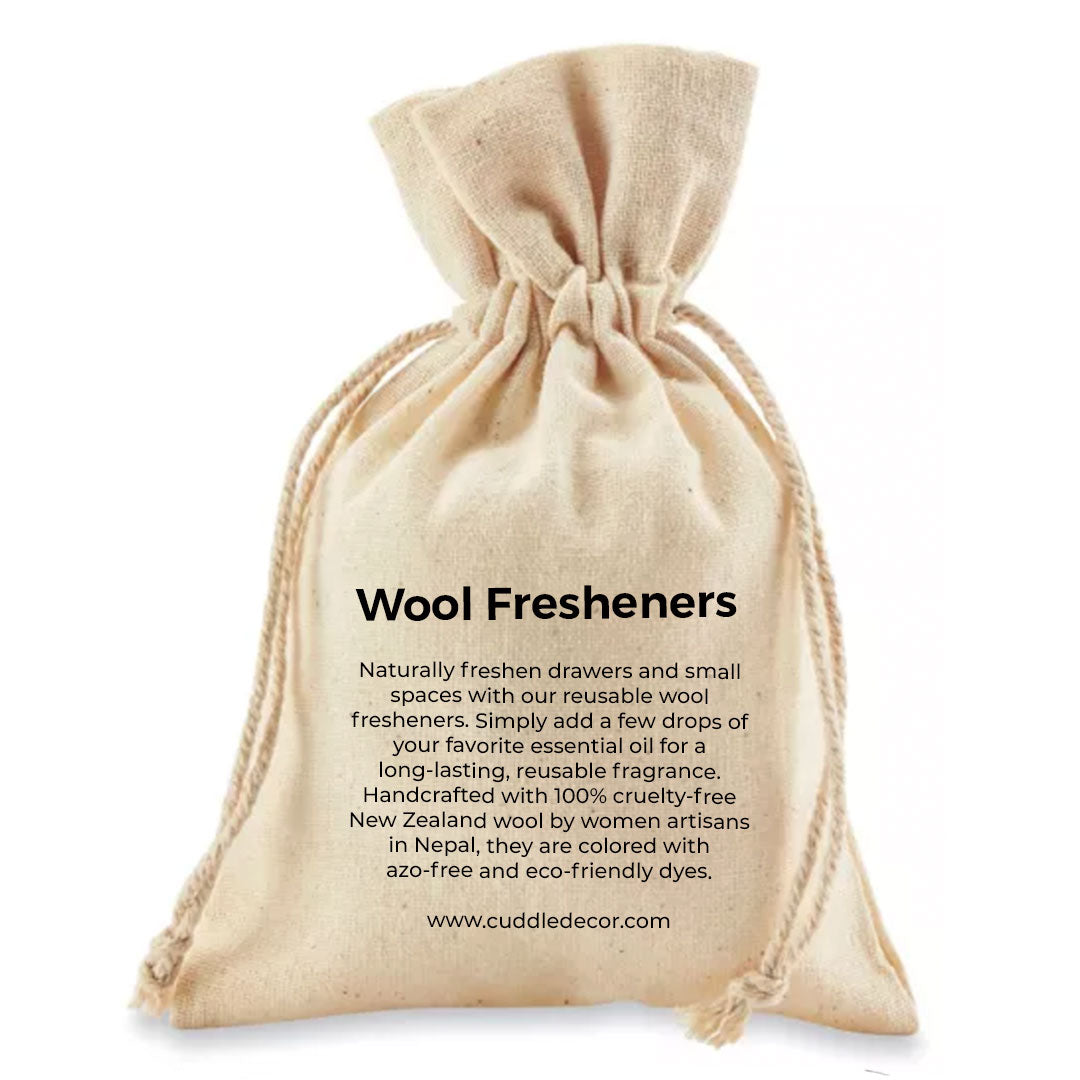 Cuddle Decor Eco Fabric Fresheners bag back