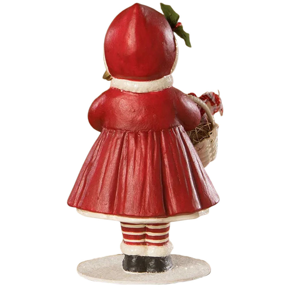Little Caroling Lucy with Bell by Bethany Lowe back