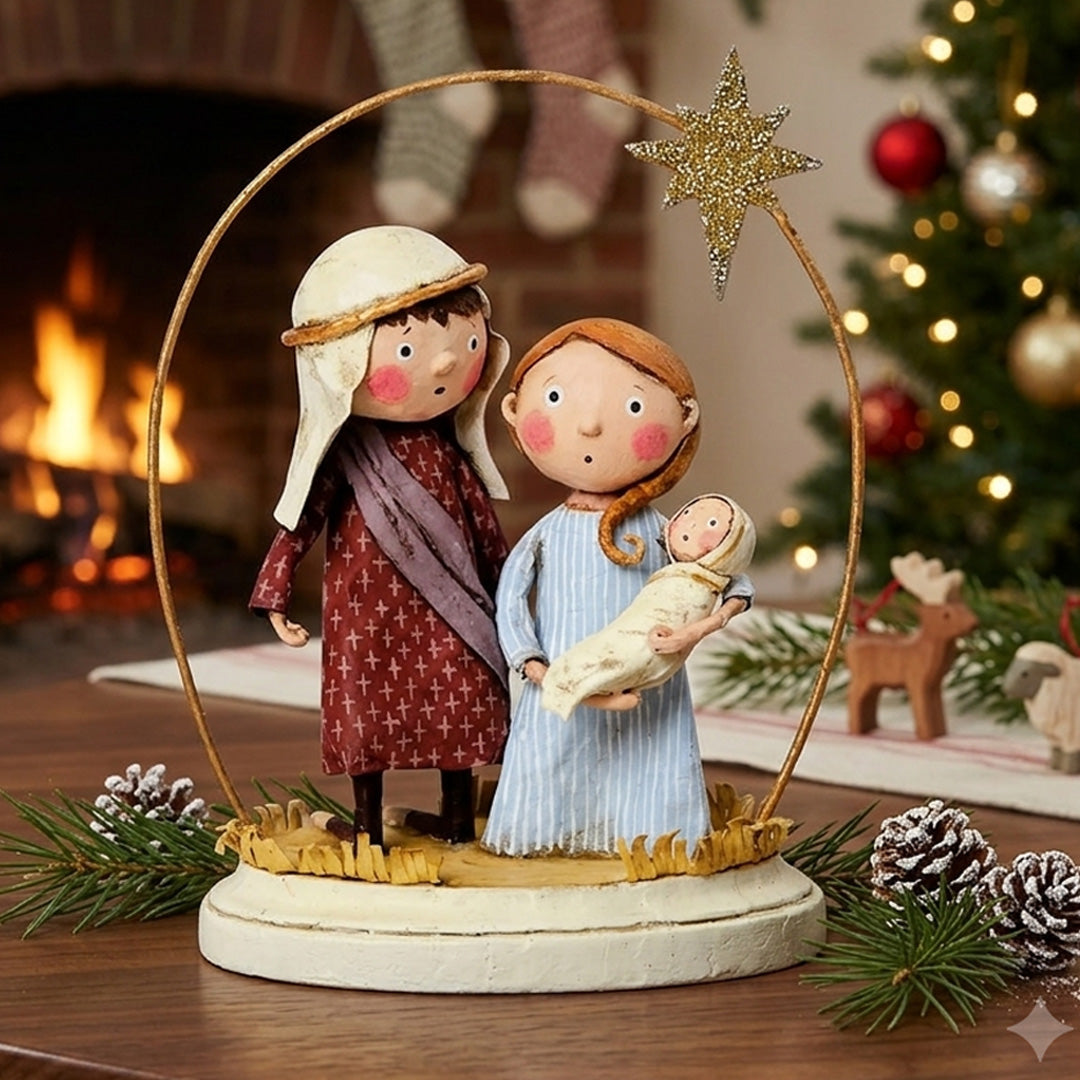 Cuddle Decor A Child is Born by Lori Mitchell front lifestyle