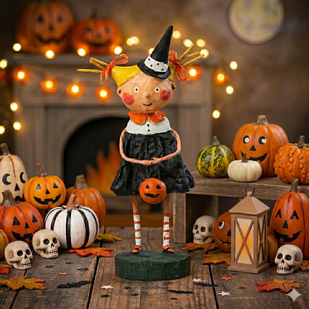 Cuddle Decor Adorable Dora Halloween Figurine and Collectible by Lori Mitchell lifestyle