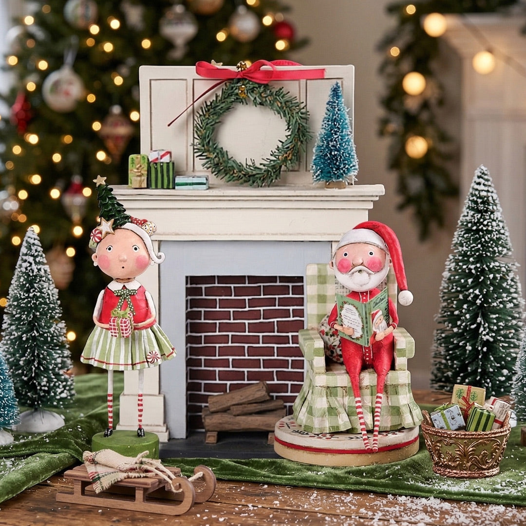 Cuddle Decor Lori Mitchell Yuletide by the Fireside -Set of 3 lifetyle